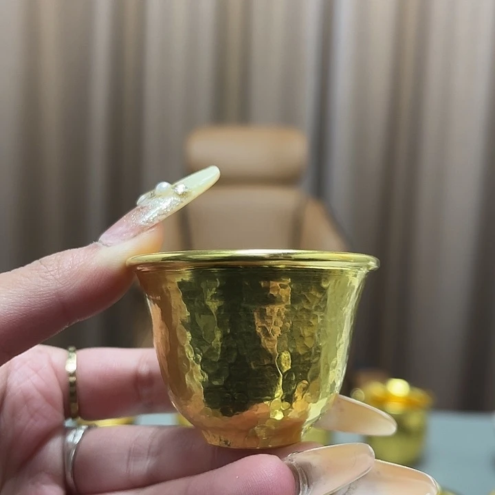 李小鹤里外金足金2克铃铛杯35毫升