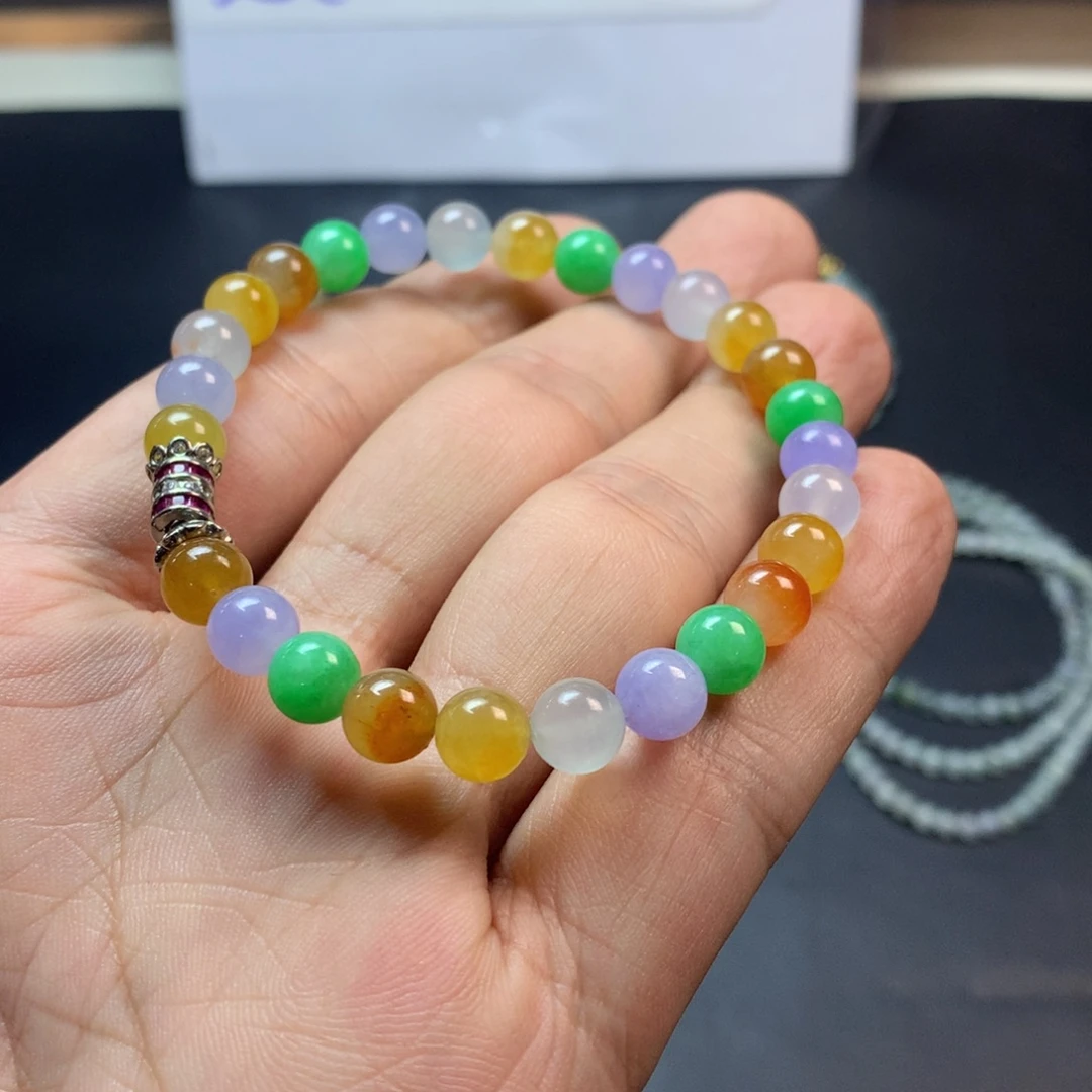 定制翡翠未镶嵌卡7天然A货翡翠