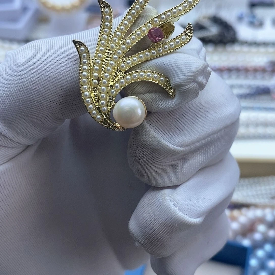 海水珍珠颈饰银S925镶嵌