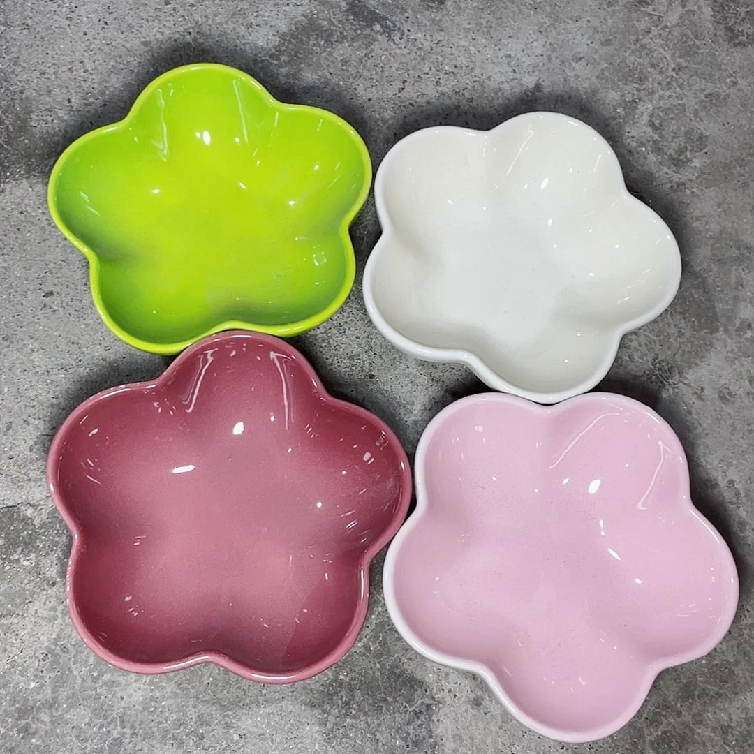 瓷片微瑕陶瓷餐具家用  四个