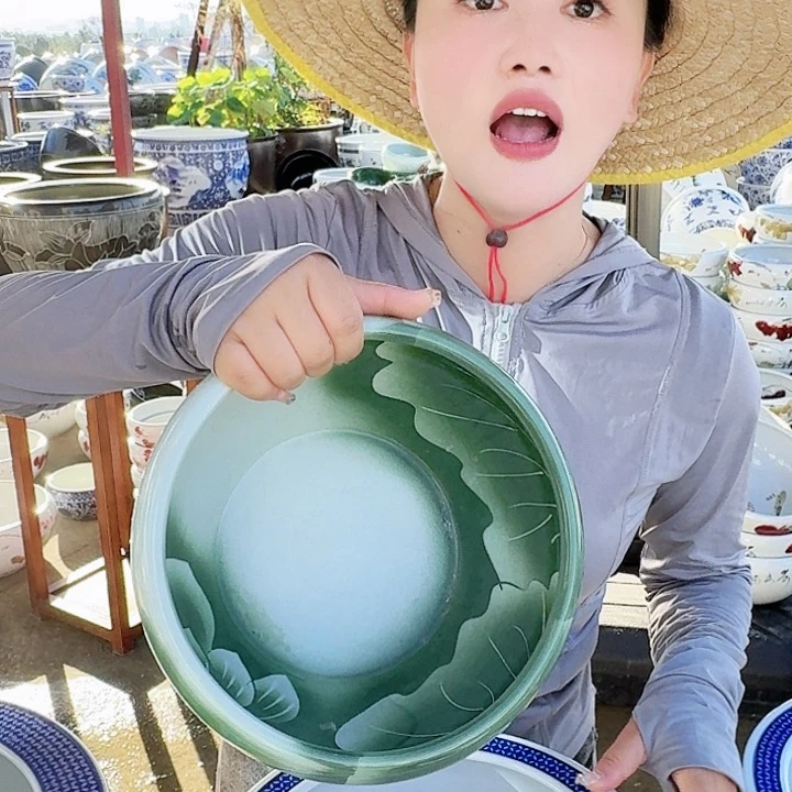 瓷片直径23厘米 高度13厘米