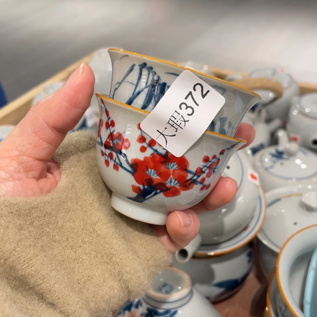 有瑕釉下彩纯手绘