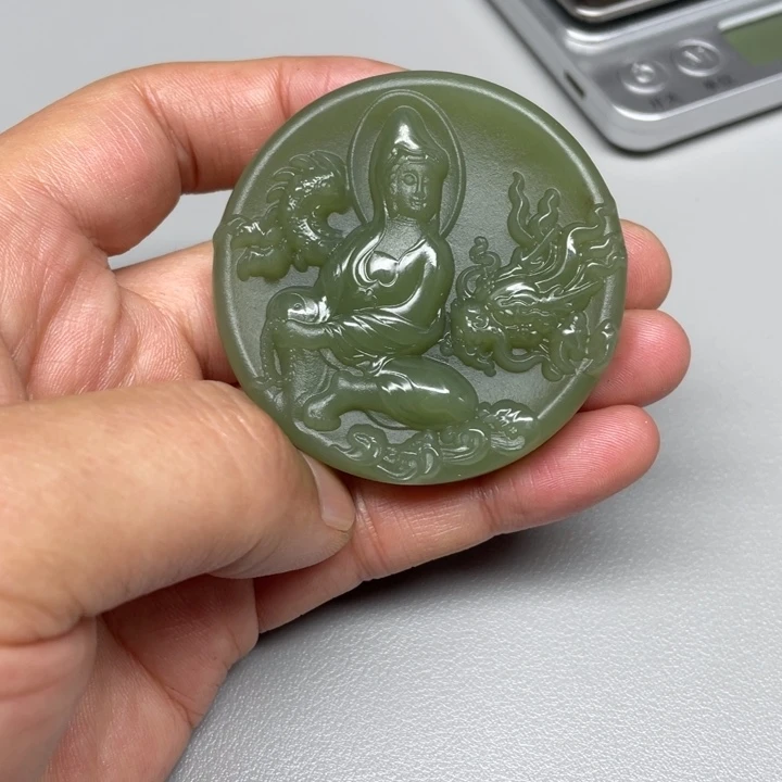 和田玉吊坠(不含链)未镶嵌浩*