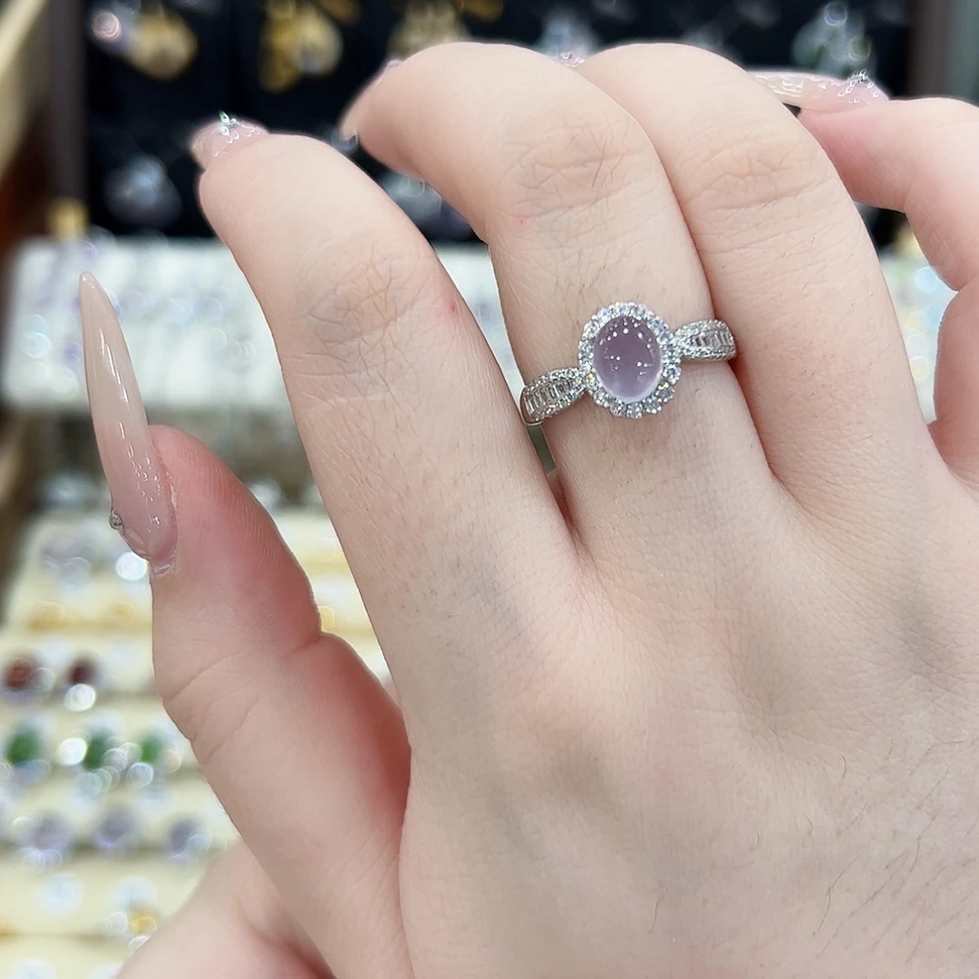 冬***冬萤石银S925镶嵌戒指