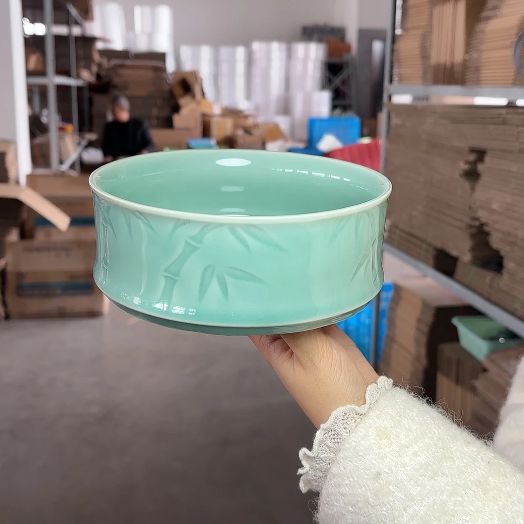 龙泉云间青瓷小米茶器