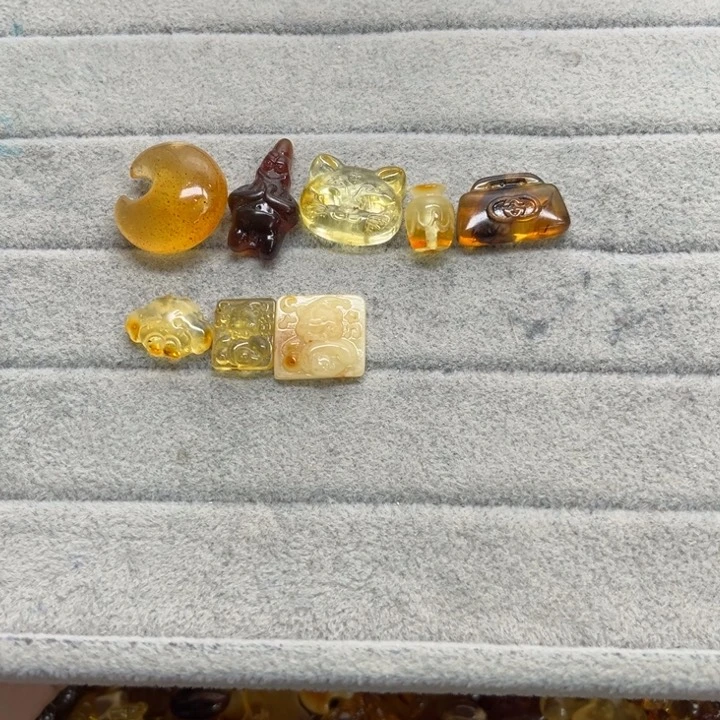 未镶嵌蜜蜡裸石天然琥珀蜜蜡配件