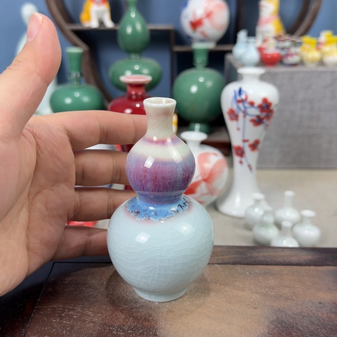 陶瓷手工小花器摆件