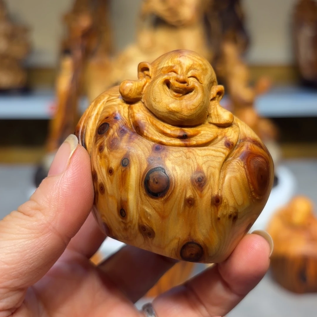 木太行崖柏弥勒佛瘤疤