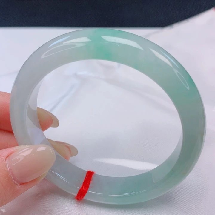 翡翠未镶嵌手镯57。58