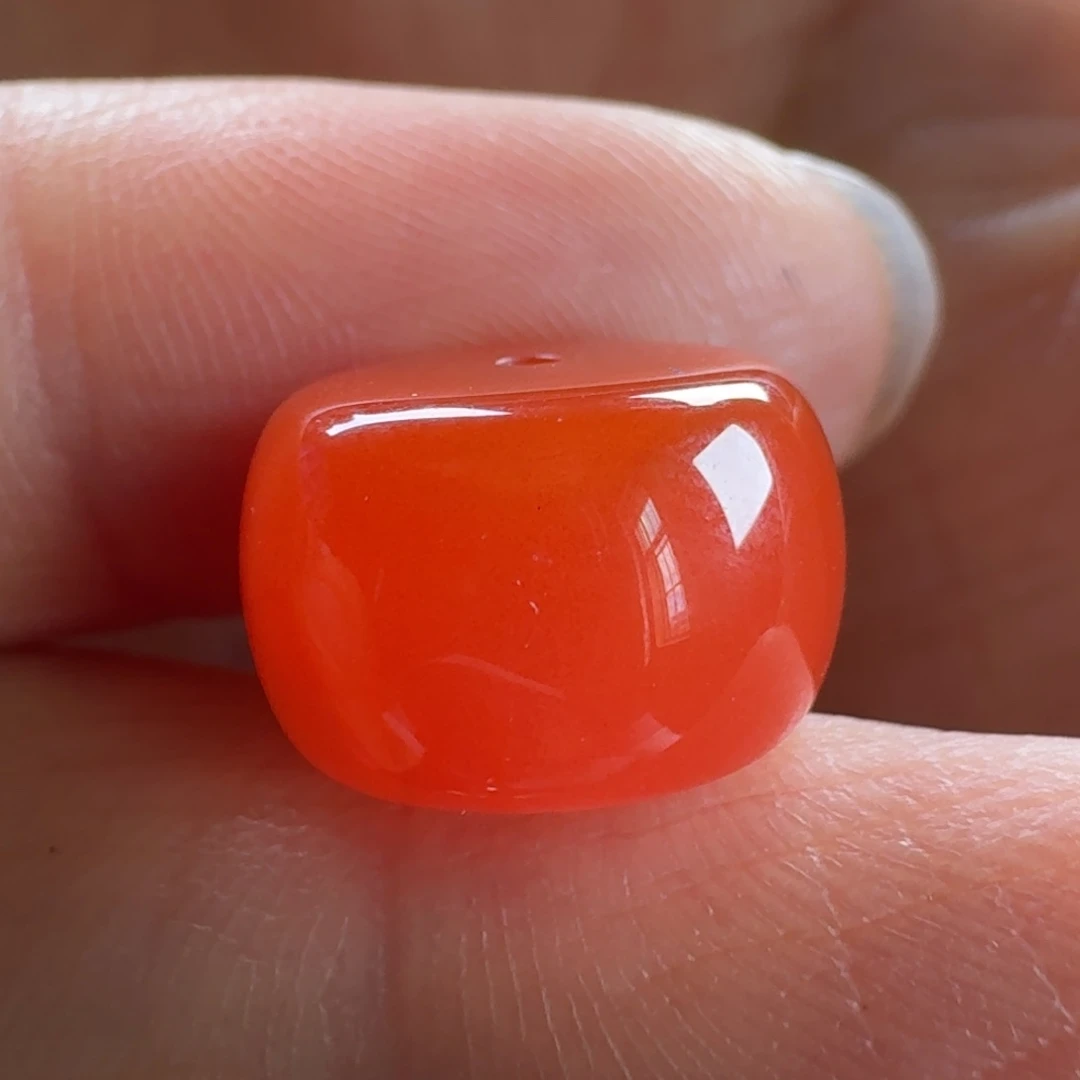 南红玛瑙未镶嵌老型墩子13.5*8.6