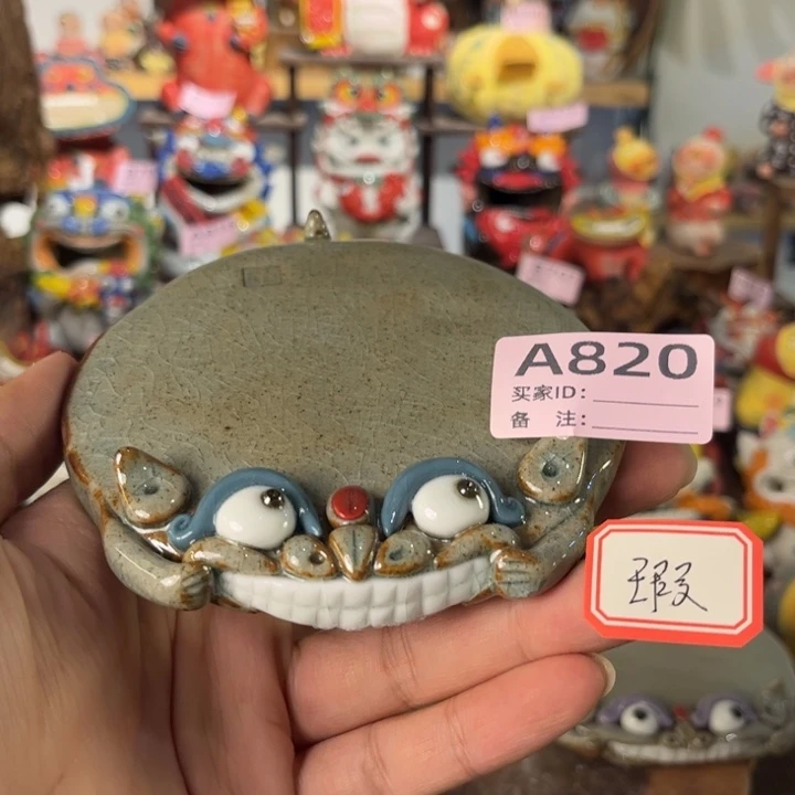 泥塑纯手工茶宠摆件