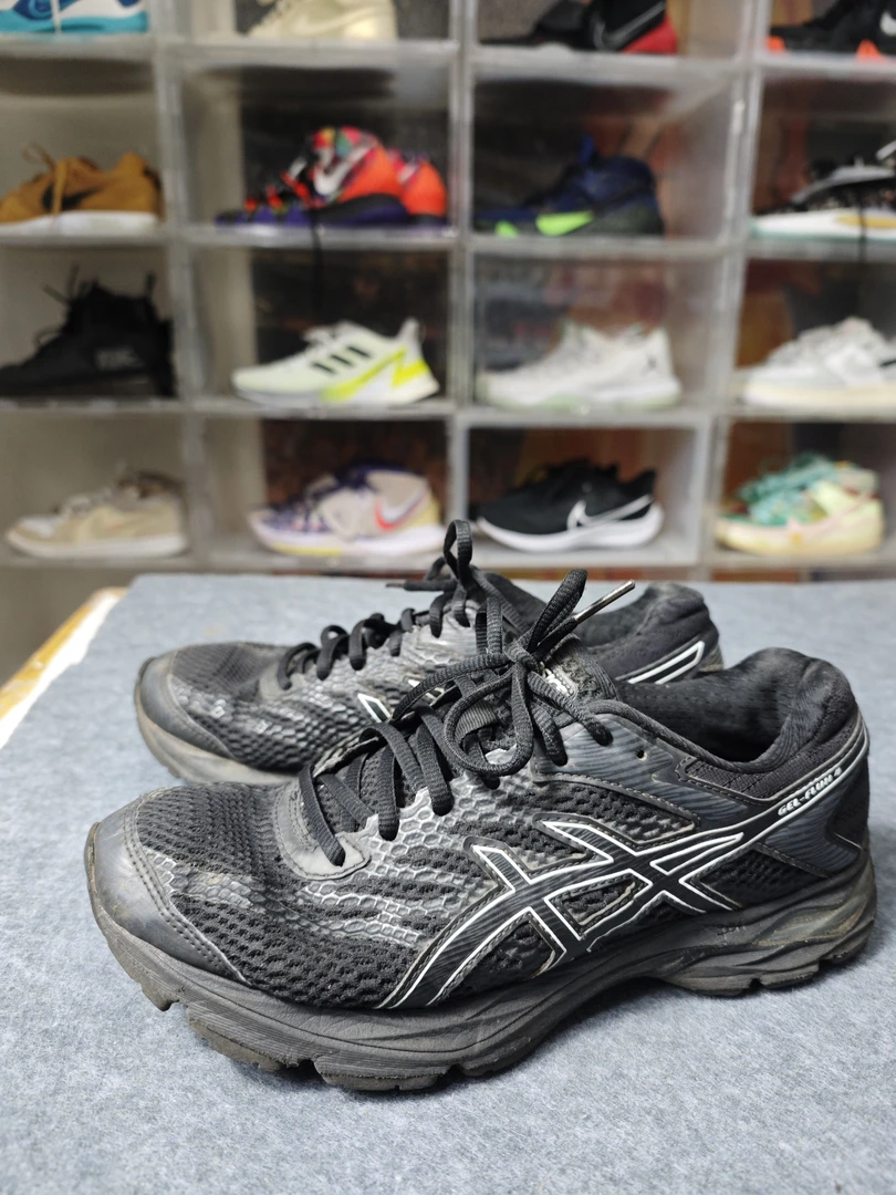 A40码Asics Gel-Flux 4 低帮 训练跑步鞋 男黑色