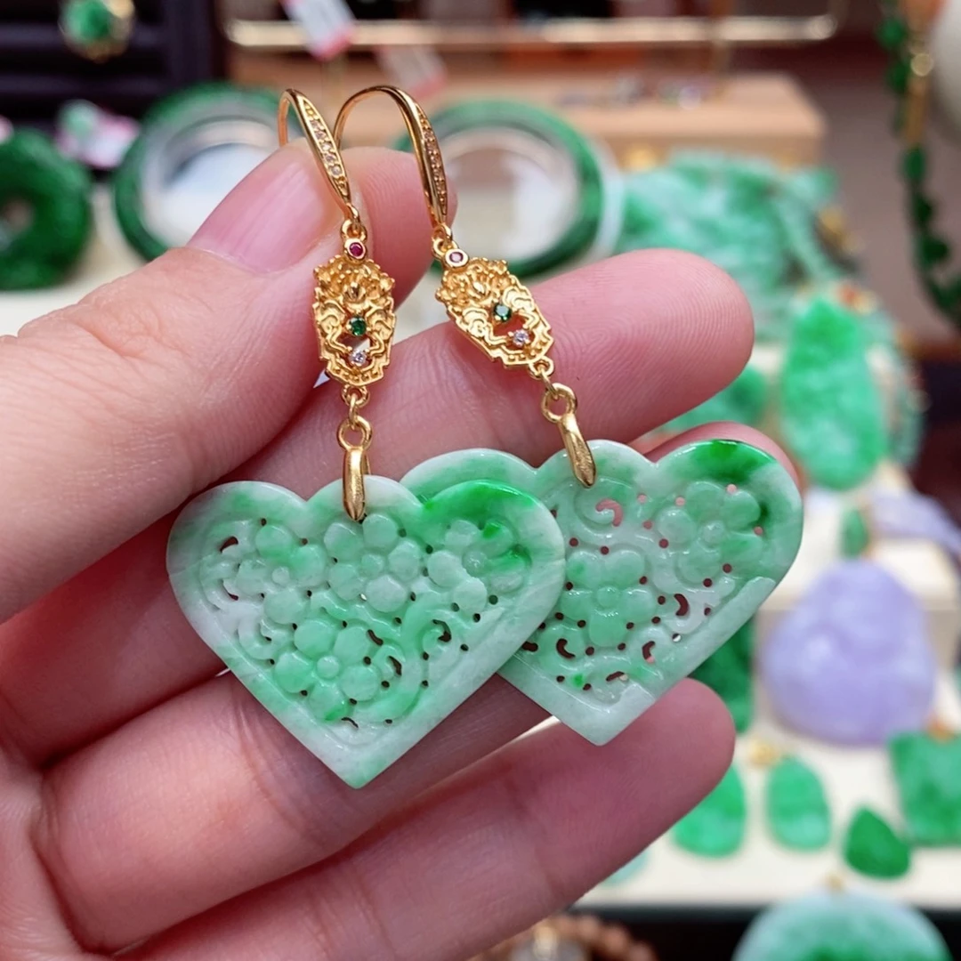 未镶嵌翡翠耳饰翡翠耳饰