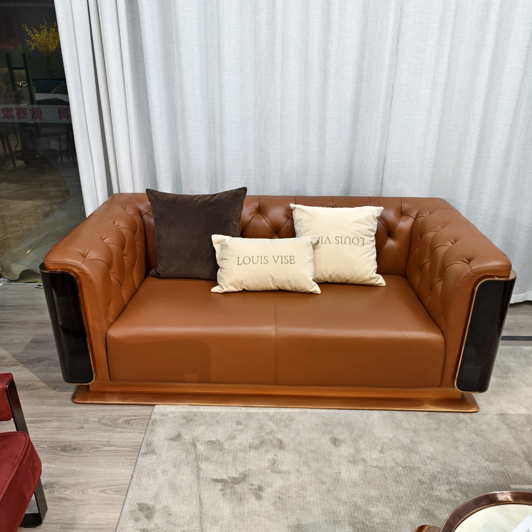 高端意式轻奢阿玛尼二人位沙发