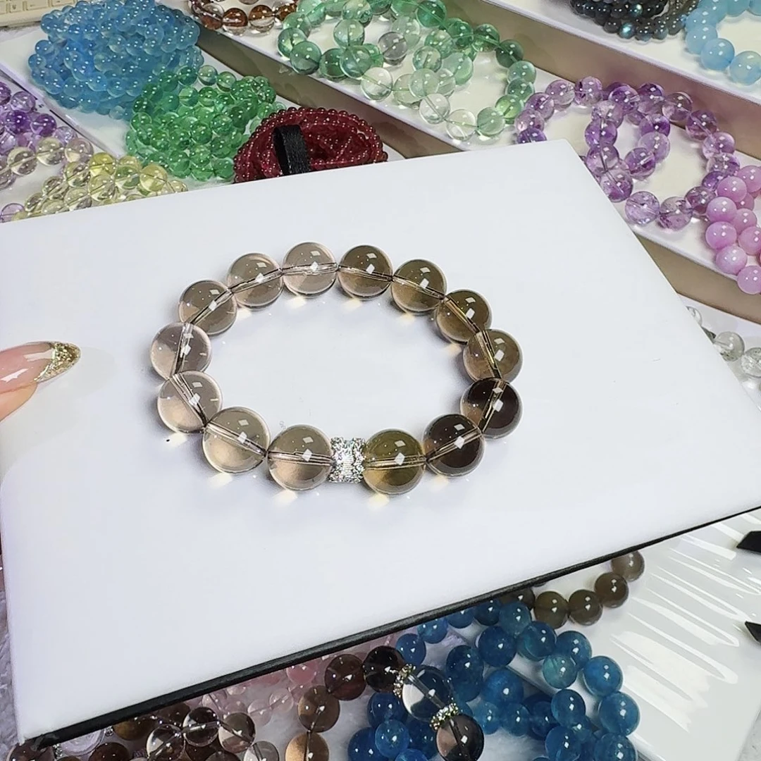 水晶手链未镶嵌小***D茶晶14