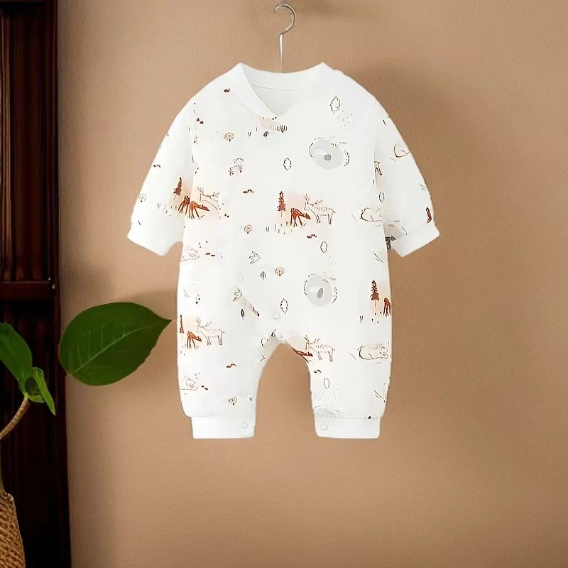 3号链接宝宝衣服纯棉连体衣哈衣夹棉套装（直播间展示为准）