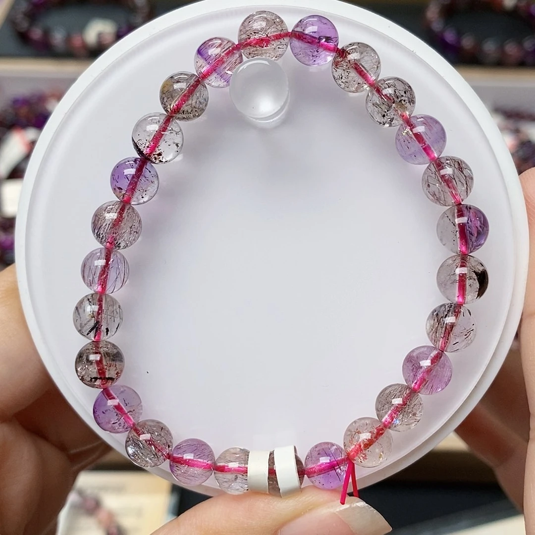 未镶嵌手链水晶T086卡七➕超七