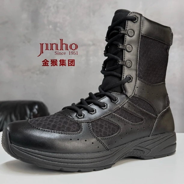 Jinho/金猴黑战术靴男岛礁热区超轻透气高筒防刺夏季防滑QT3007A