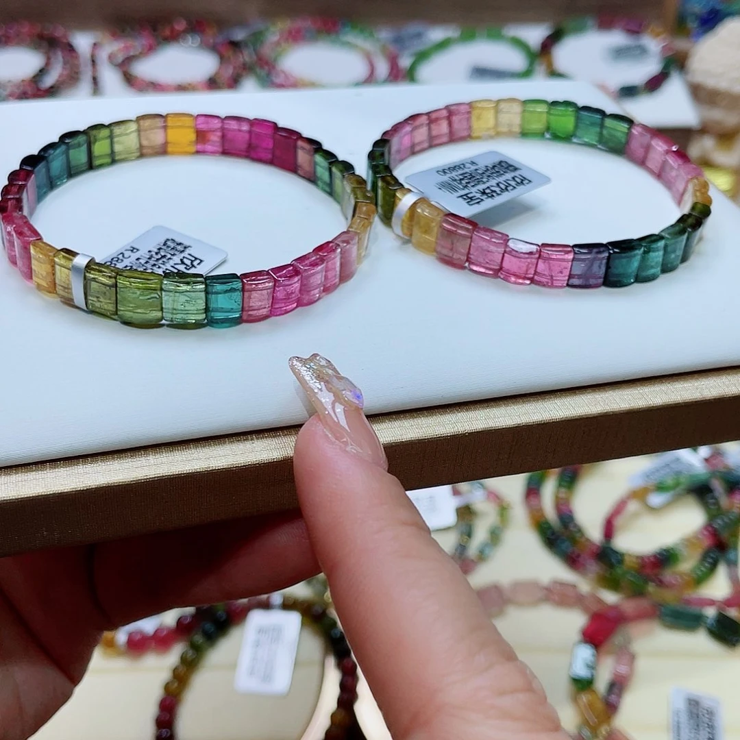 碧玺手串未镶嵌多样性发其一