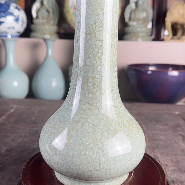 汝窑直口瓶品相完美