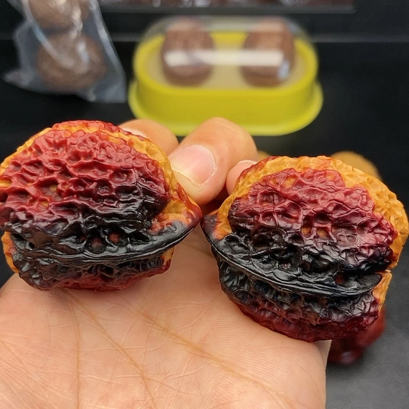 【闪购商品】把件文玩核桃39尺领头羊蟾