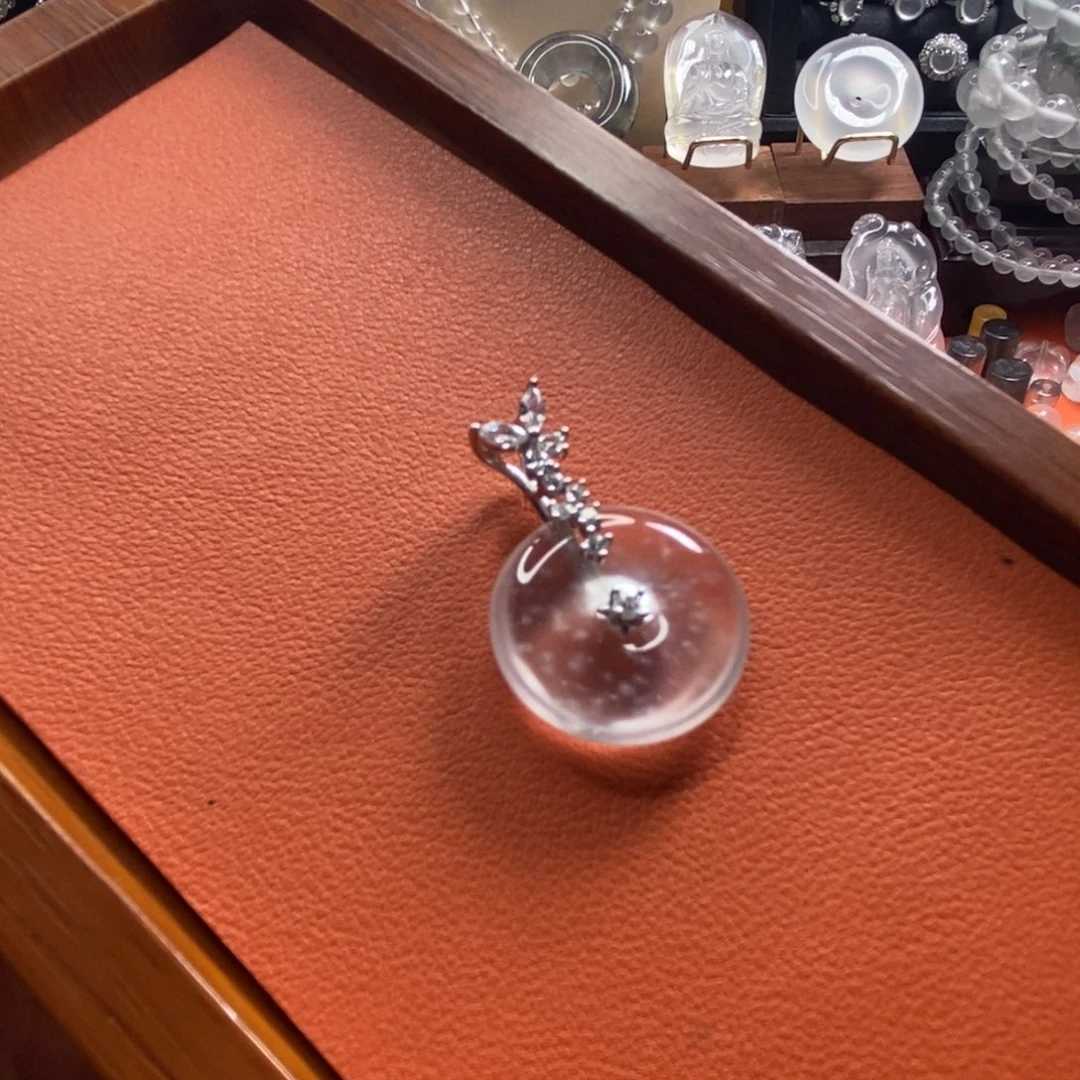 石英质玉颈饰银S925镶嵌?****?