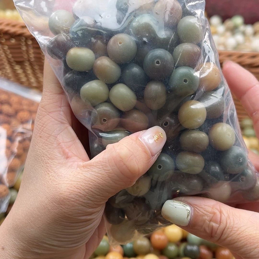 白玉菩提吊坠Q/12mm/100颗