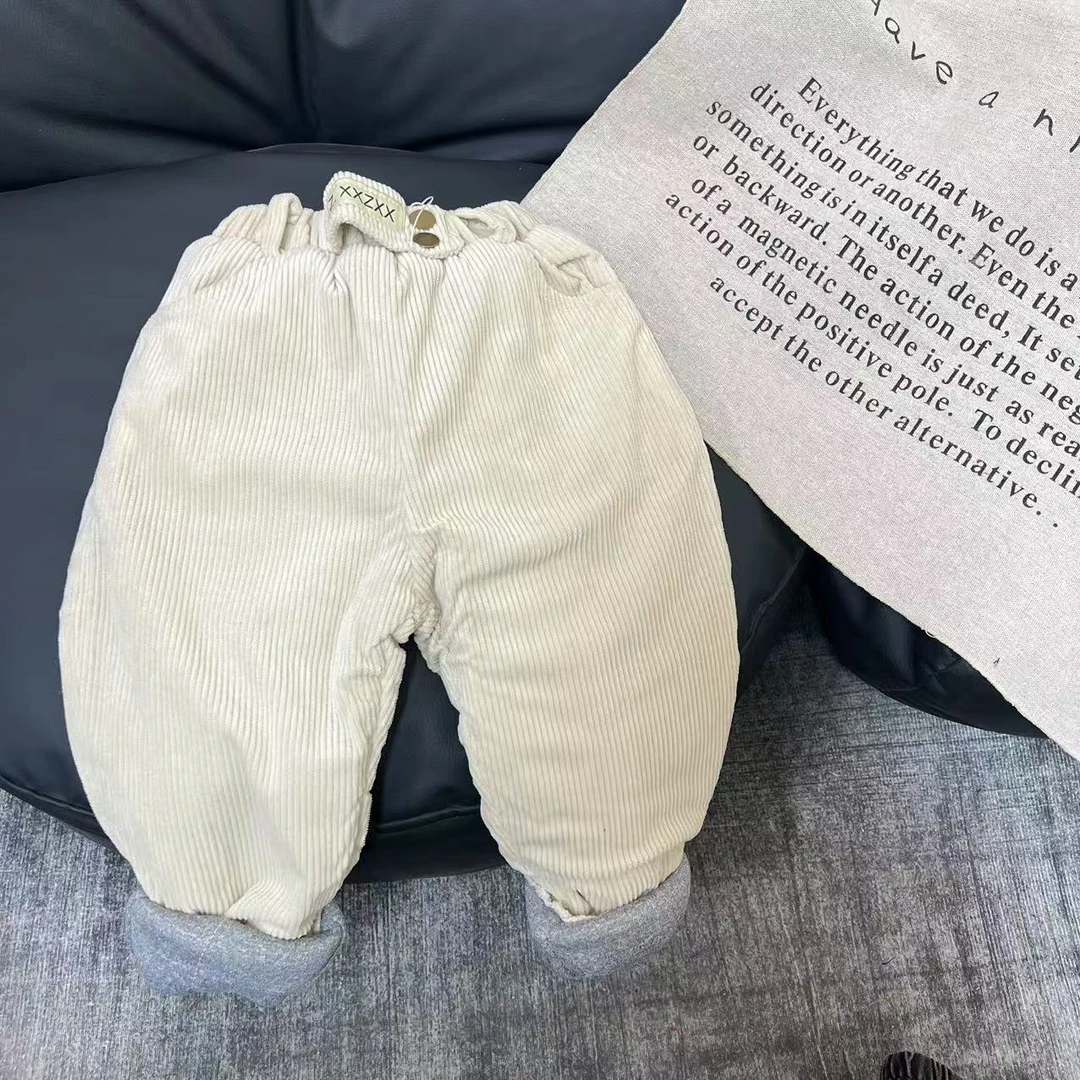 L370韩版条绒棉裤