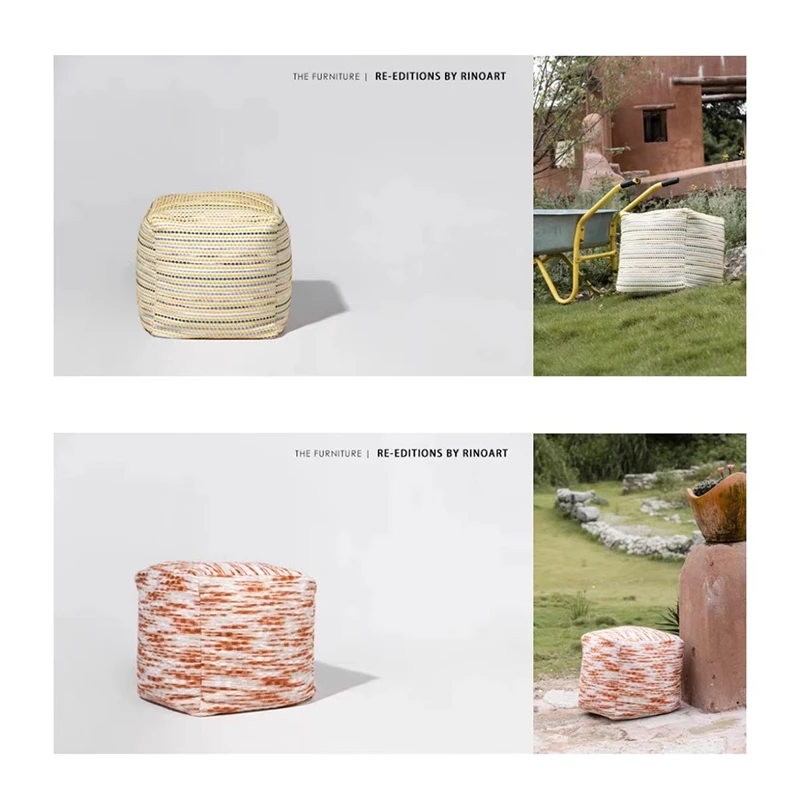 若奈 升级3.0！“尼泊尔四季”可拆洗羊毛爆米花坐墩亚麻花换鞋凳