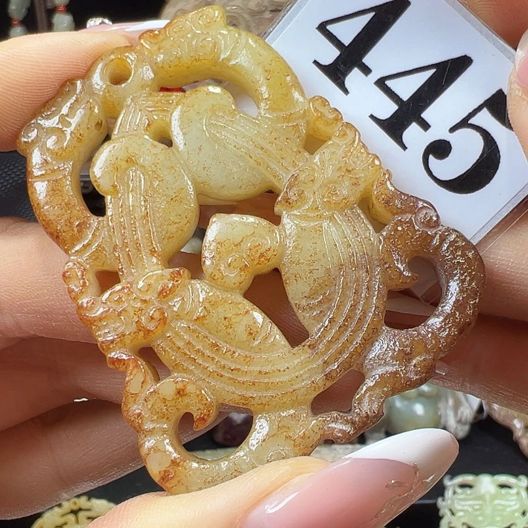 和田玉未镶嵌挂件