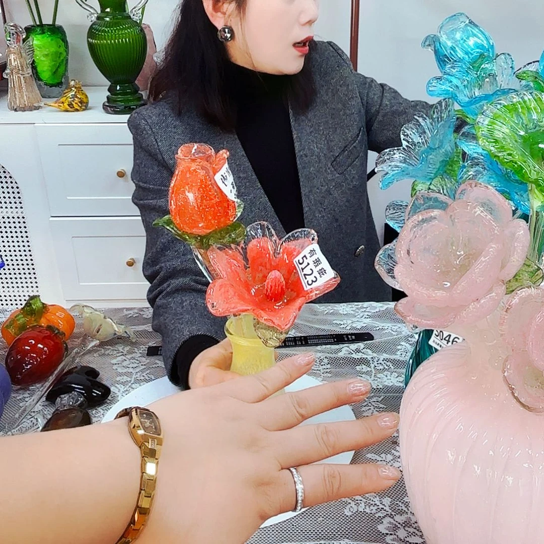 福利不退不换琉璃花瓶花器艺术品