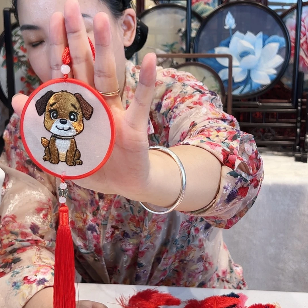 织绣苏绣挂件手工
