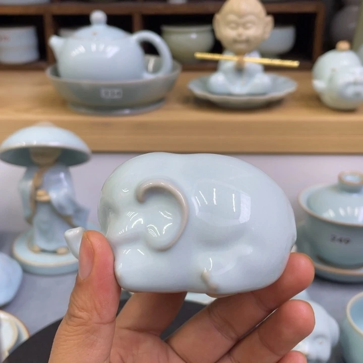 杯子微瑕天青平安象