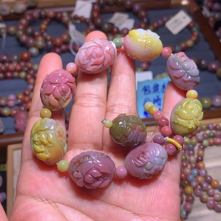 玛瑙/玉髓未镶嵌手链盐源玛瑙