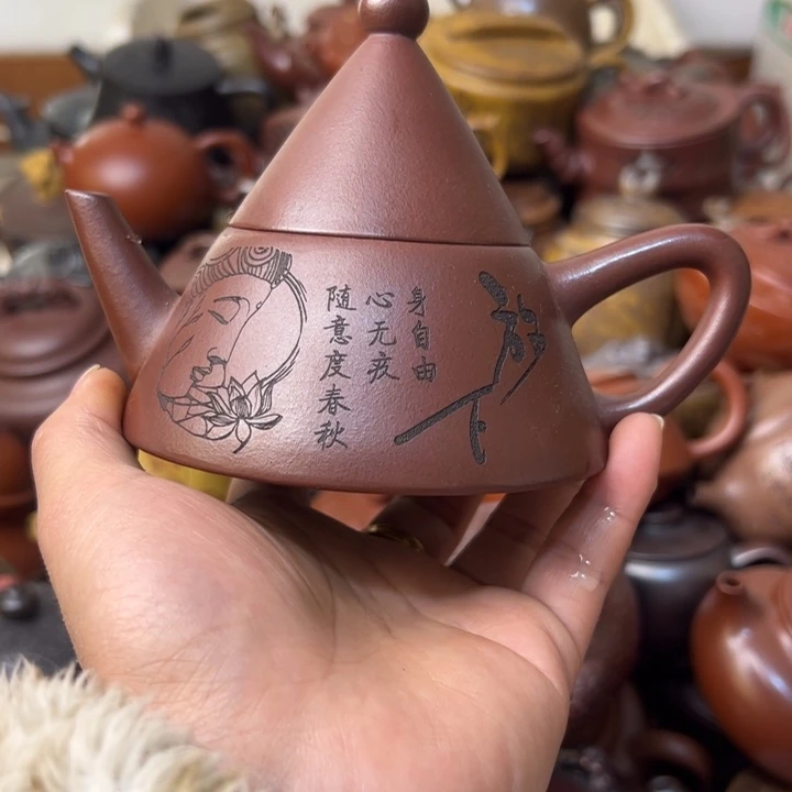 紫砂茶壶紫砂壶微瑕跳砂