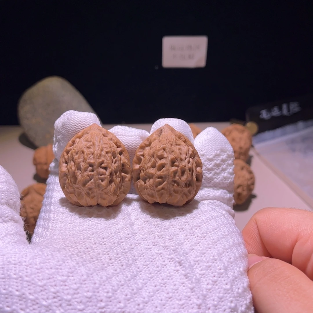 吊坠文玩核桃33野生桃花蟾