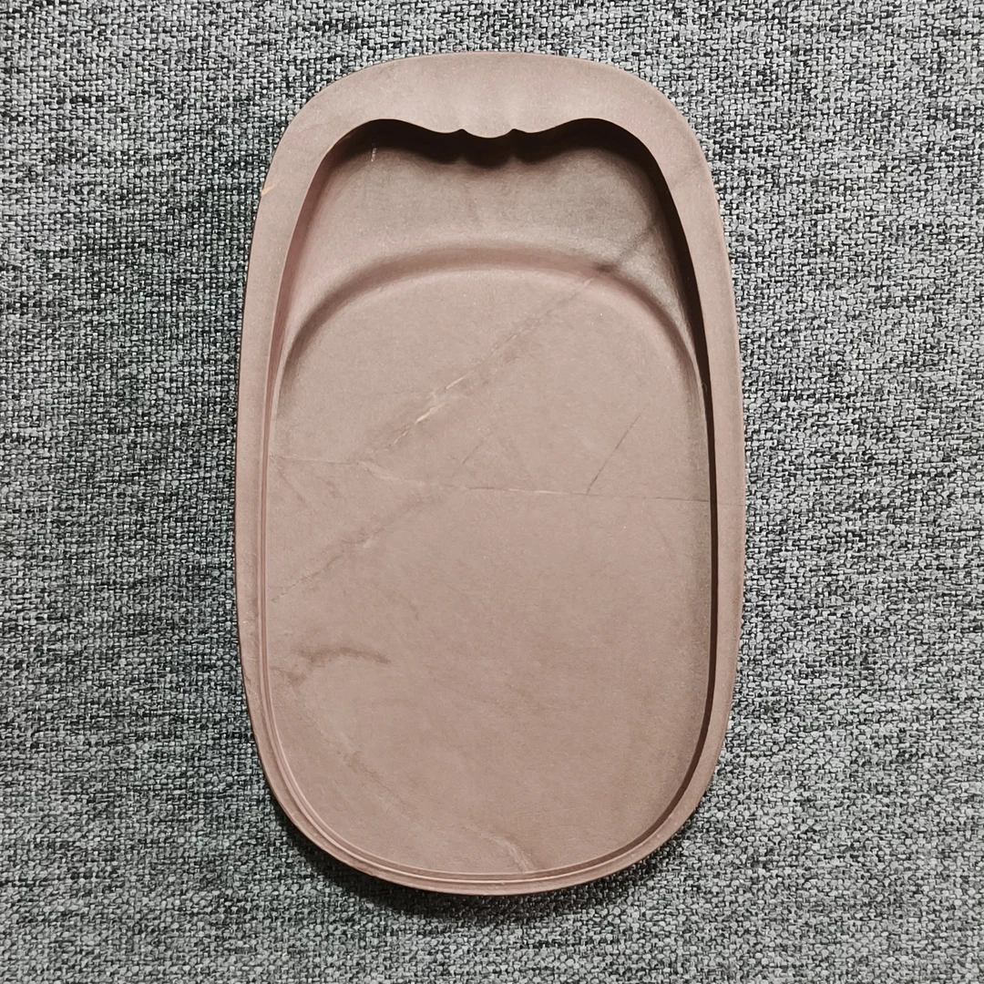 老坑洮砚，喇嘛崖老坑鸊鷉血花池砚，尺寸12.6*7.6*1.6厘米