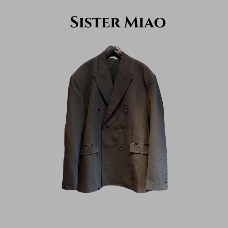 SISTER MIAO •宽肩膀落肩西服外套4095