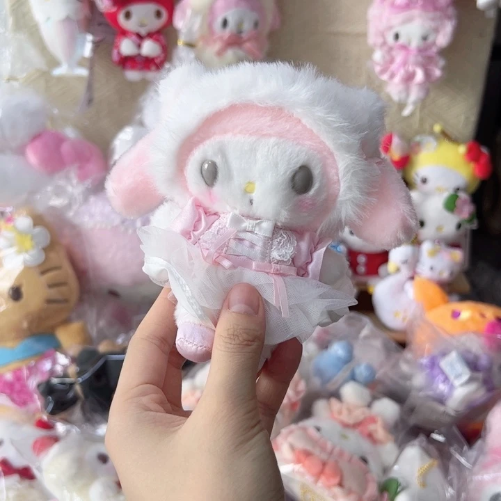 毛绒白猫芭蕾美乐蒂（歪脸特价）