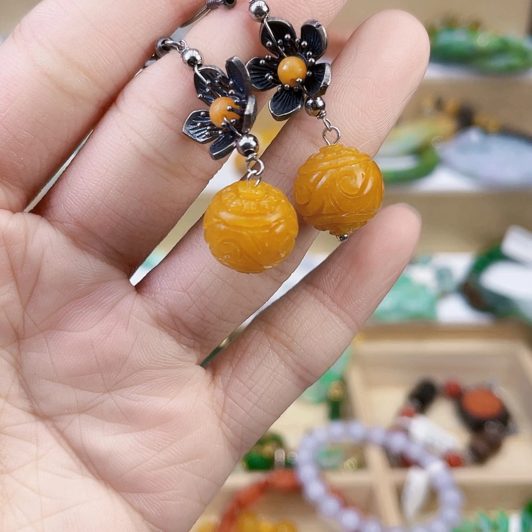 翡翠未镶嵌手链耳坠