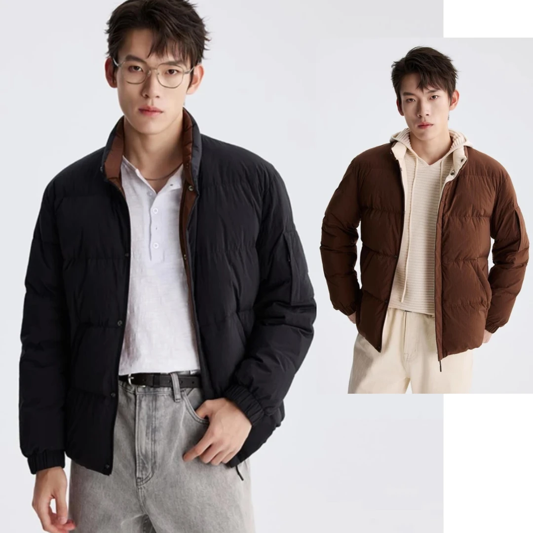 Lilanz/利郎青年休闲羽绒夹克时尚保暖立领冬季