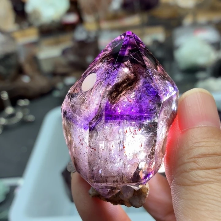 水晶未镶嵌珠宝半成品超七