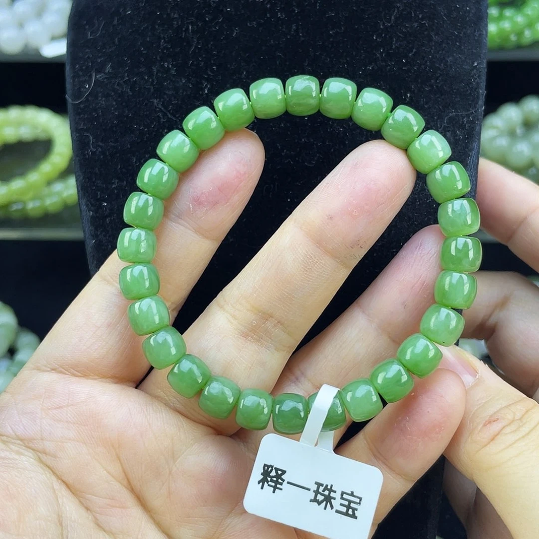 和田玉（碧玉）未镶嵌手链