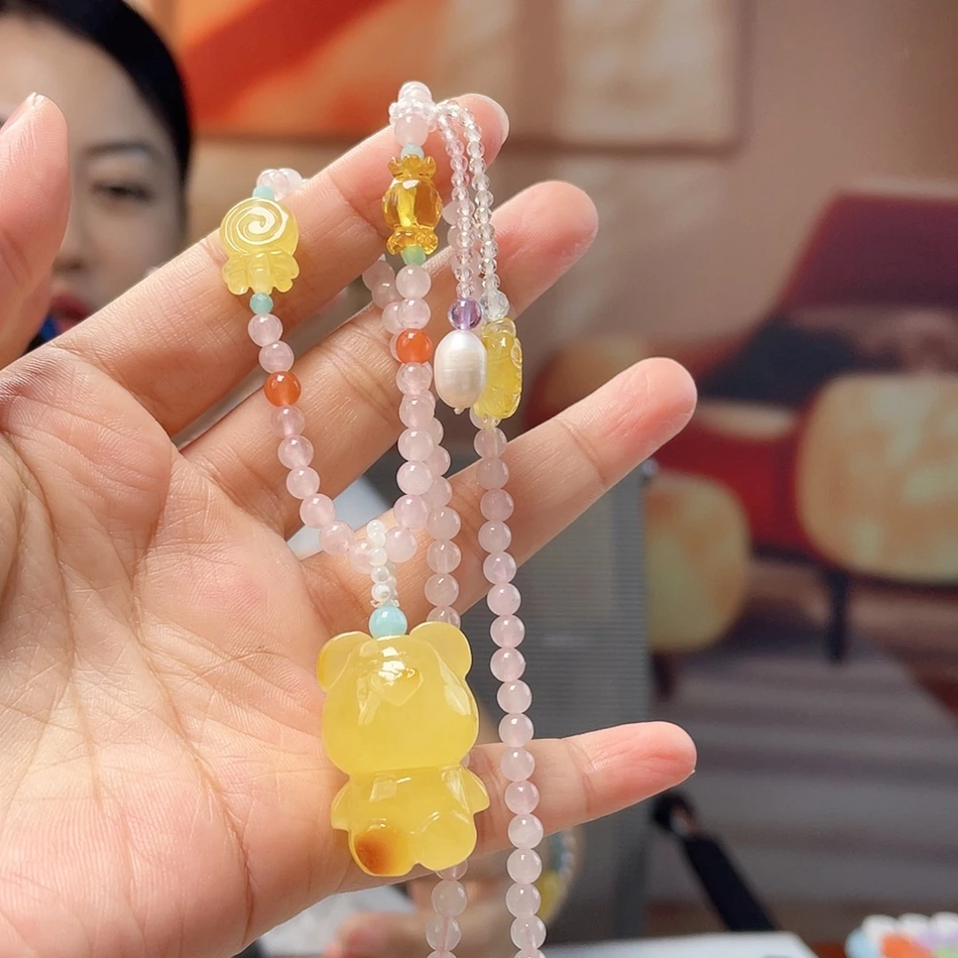 蜜蜡未镶嵌裸石蜜蜡吊坠