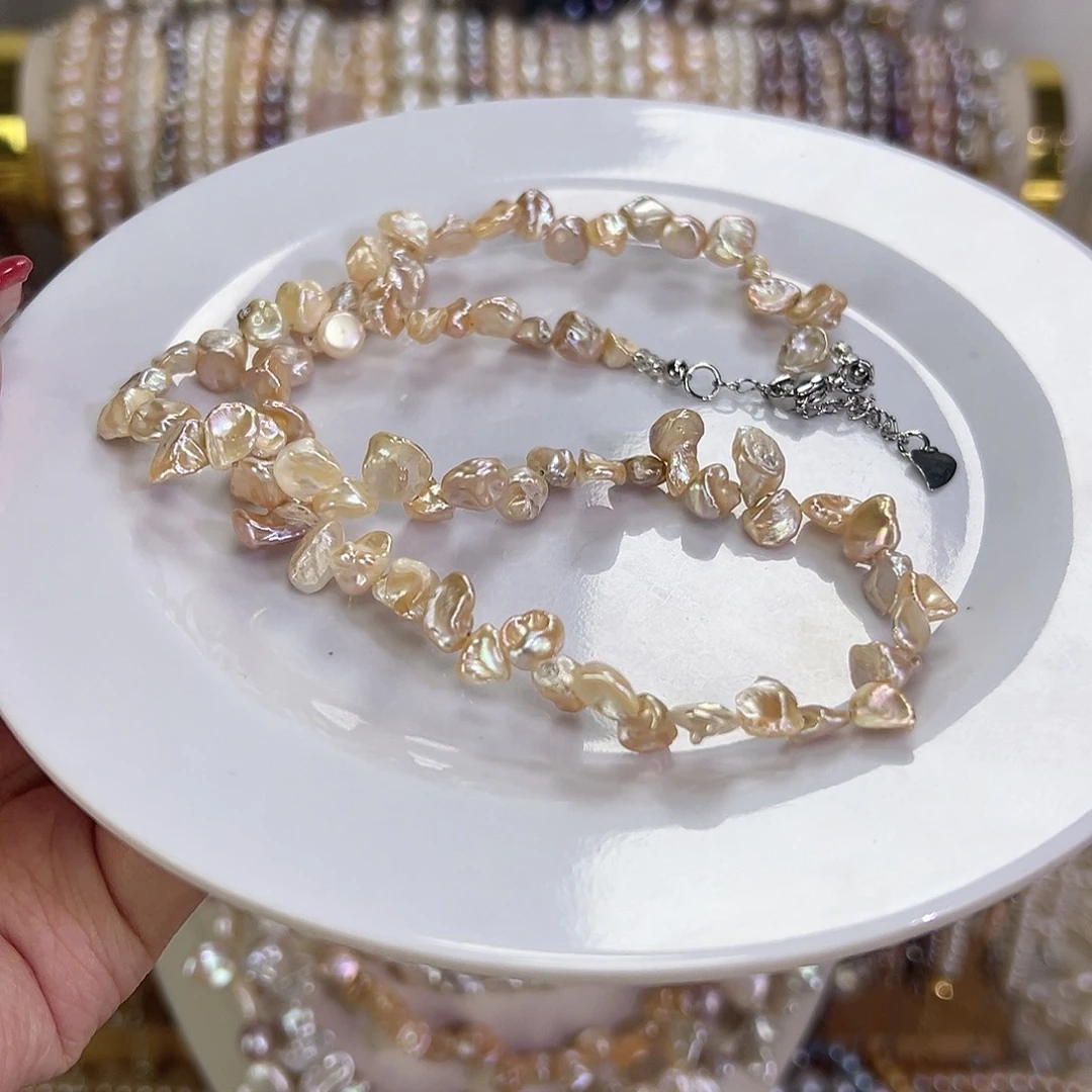 钛钢手绳淡水珍珠