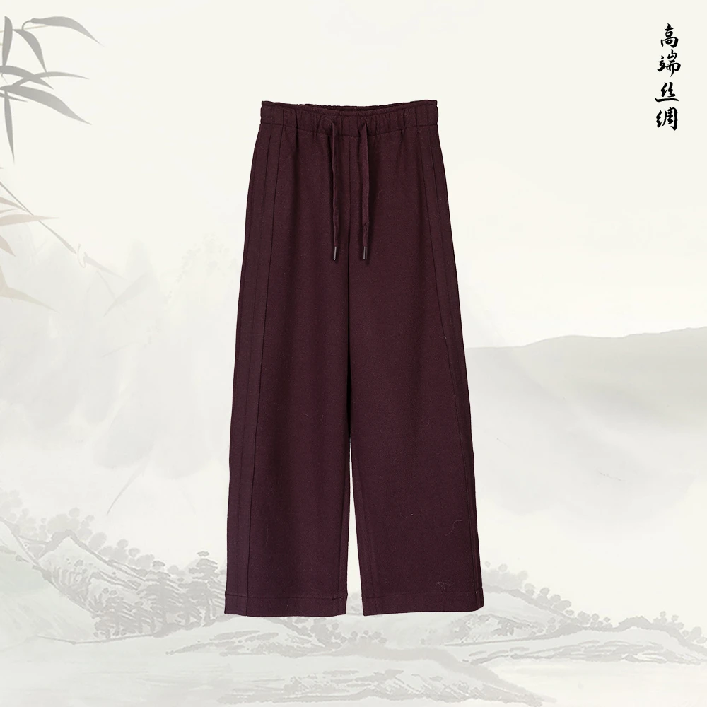 新款休闲运动裤宽松直筒卫裤窄版阔腿裤54213