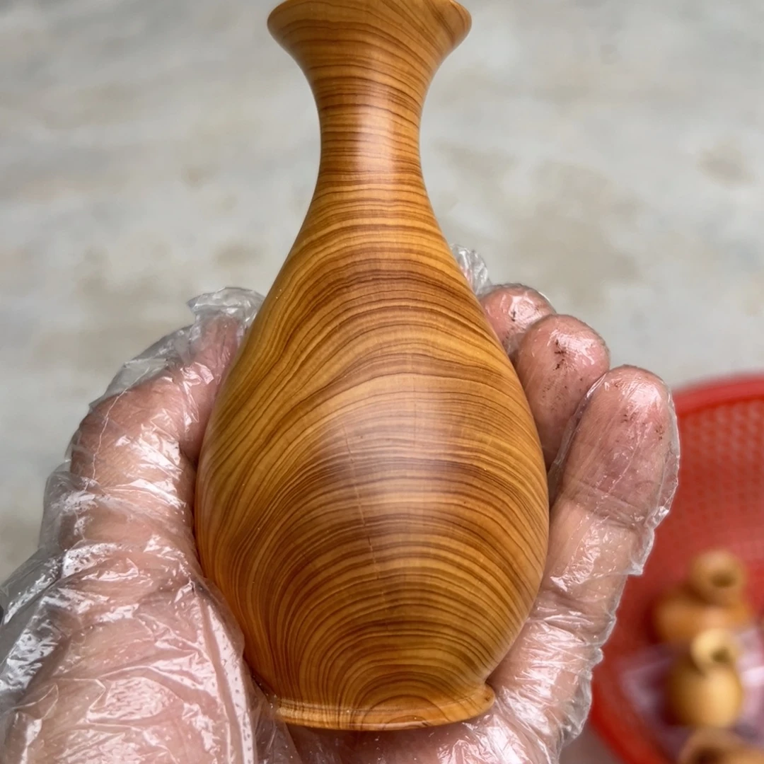 柏木瑕疵瓶子高度12直径6