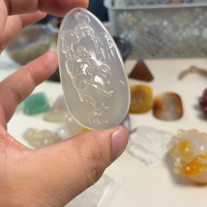 玛瑙/玉髓未镶嵌吊坠(不含链)