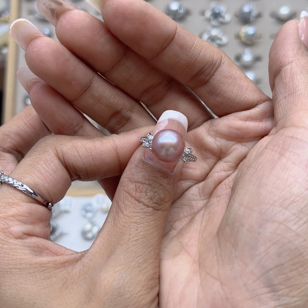 *****合金淡水珍珠戒指