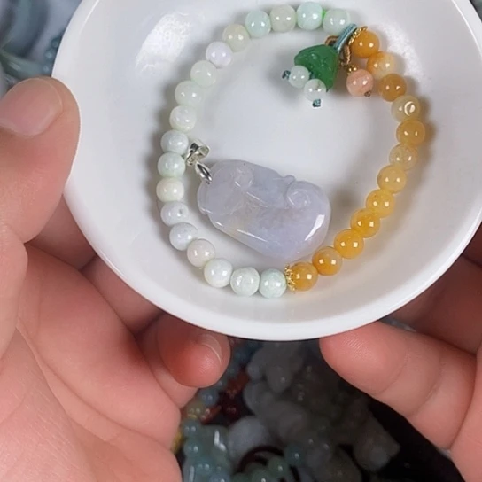 翡翠未镶嵌颈饰天然翡翠拍一发2